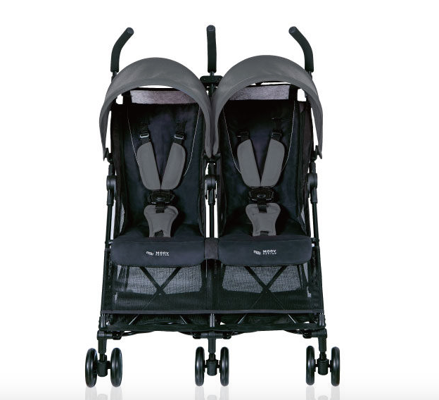 YOYO3代法航藍+MOOV雙寶灰色推車 2