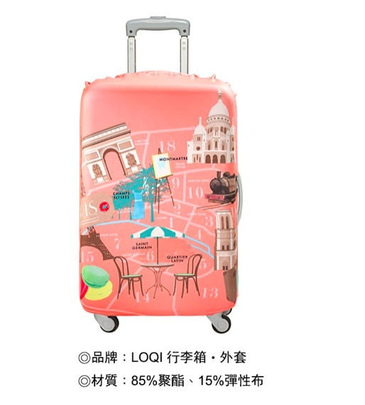 LOQI 行李箱套－巴黎
